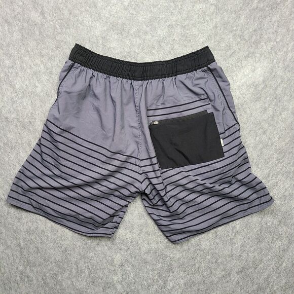 Vuori Trail Runner Short Mens Medium Gray Lined 7" Inseam Zip Pocket Stretch - Picture 7 of 16